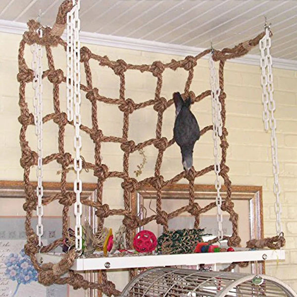 Linen Rope Bird Climbing Net