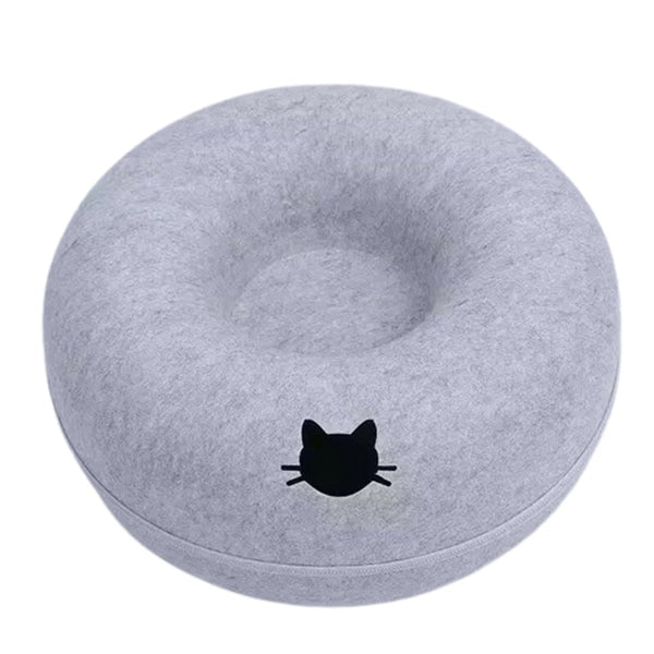 Felt Donut Cat Tunnel