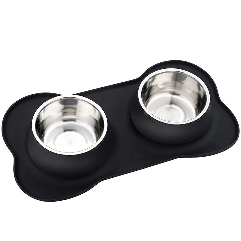 Non-Skid Double Dog Bowl