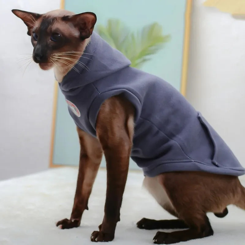 Sphynx Fleece Cat Hoodie