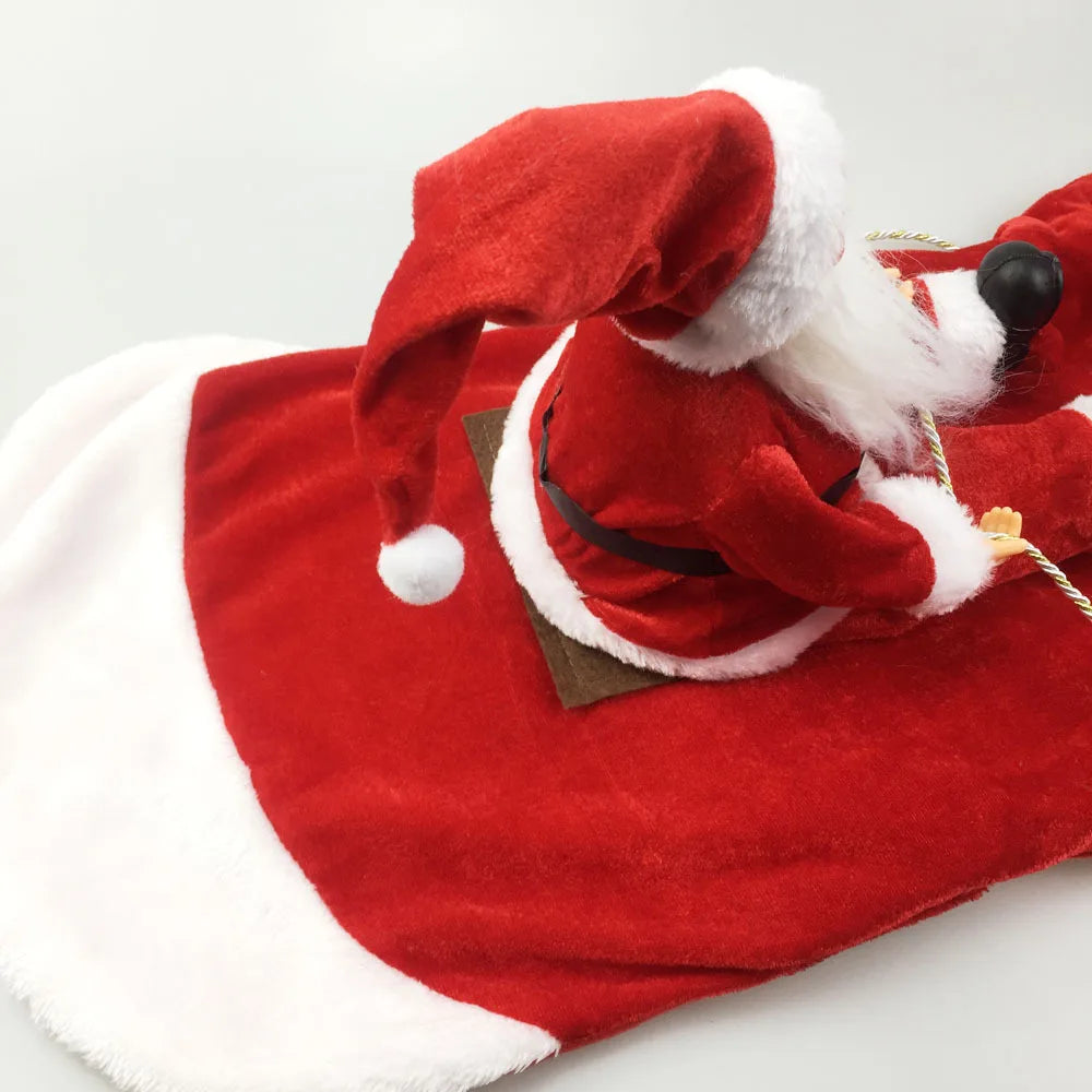 Christmas Santa Dog Costume