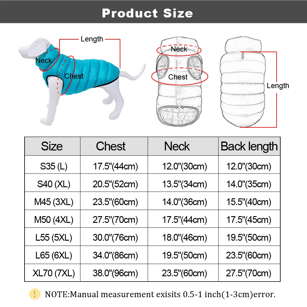 Reversible Waterproof Dog Jacket