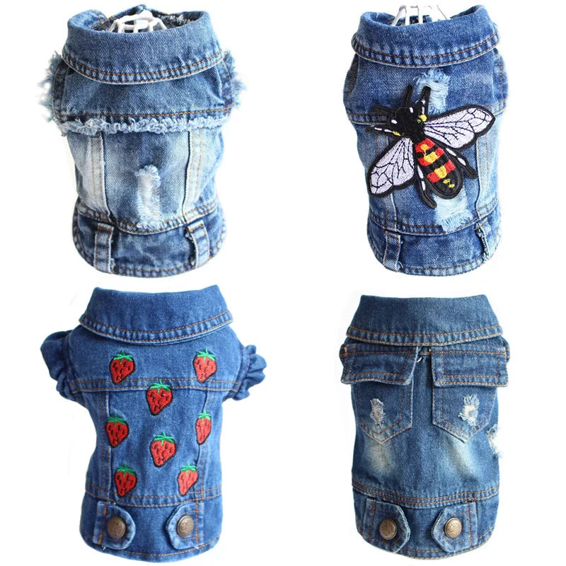 Casual Denim Cat Vest