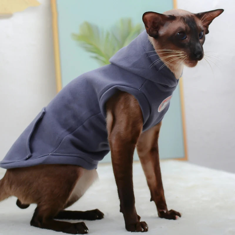 Sphynx Fleece Cat Hoodie