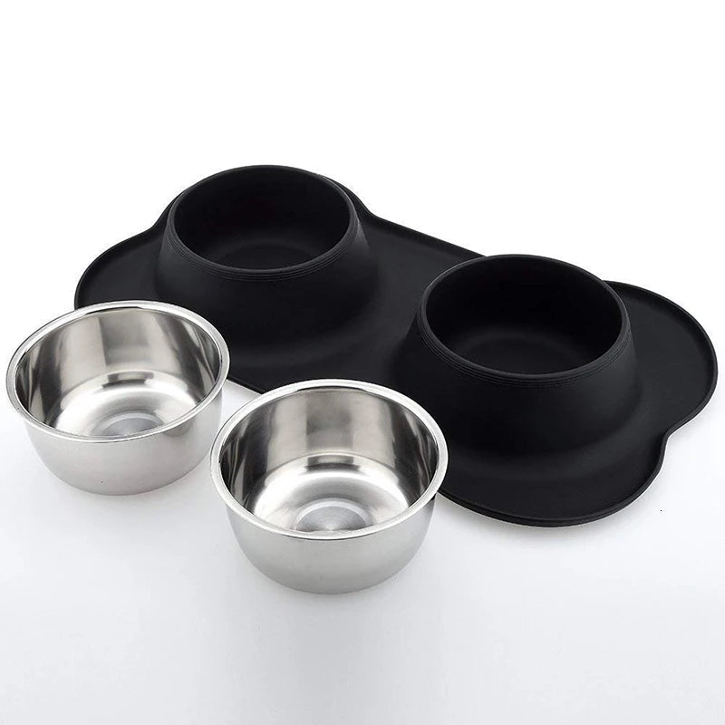 Non-Skid Double Dog Bowl
