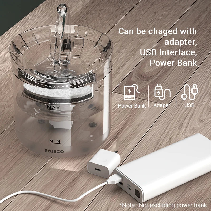 ROJECO Sensor Cat Water Fountain