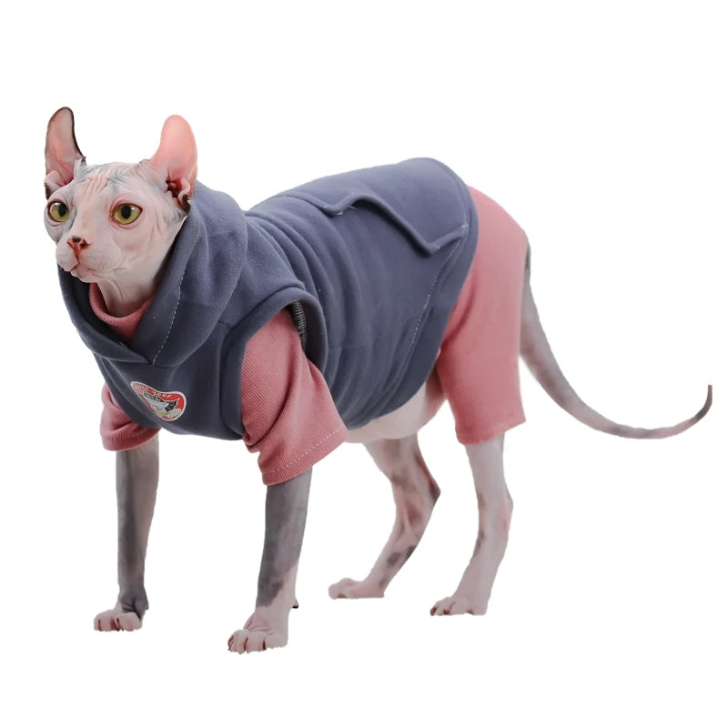 Sphynx Fleece Cat Hoodie