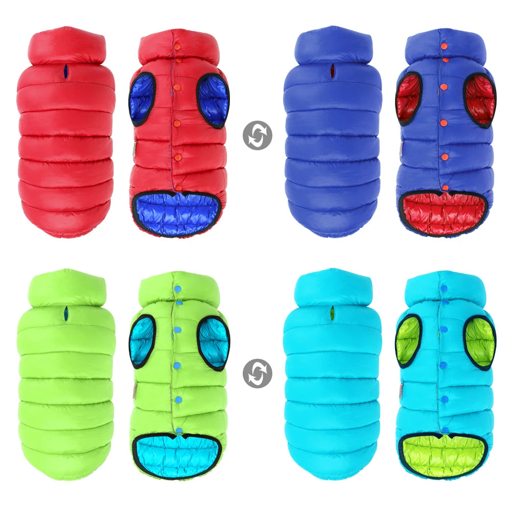 Reversible Waterproof Dog Jacket
