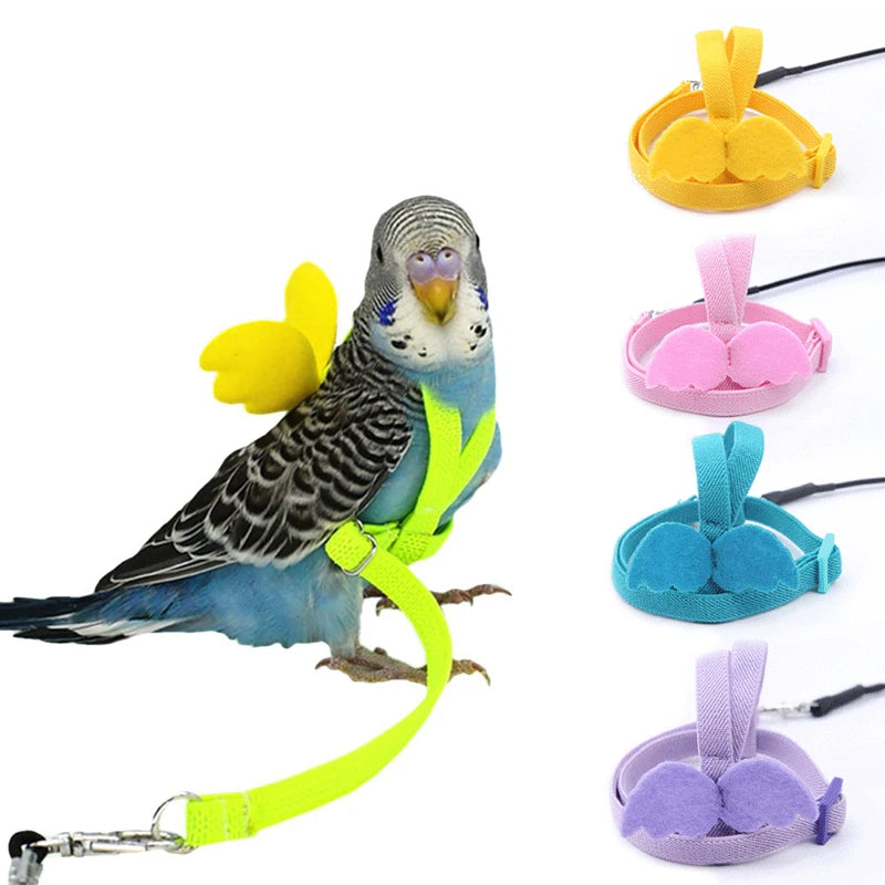 Adjustable Parrot Harness Leash