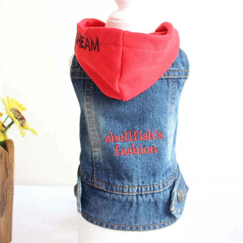 Casual Denim Cat Vest