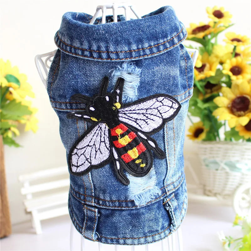 Casual Denim Cat Vest