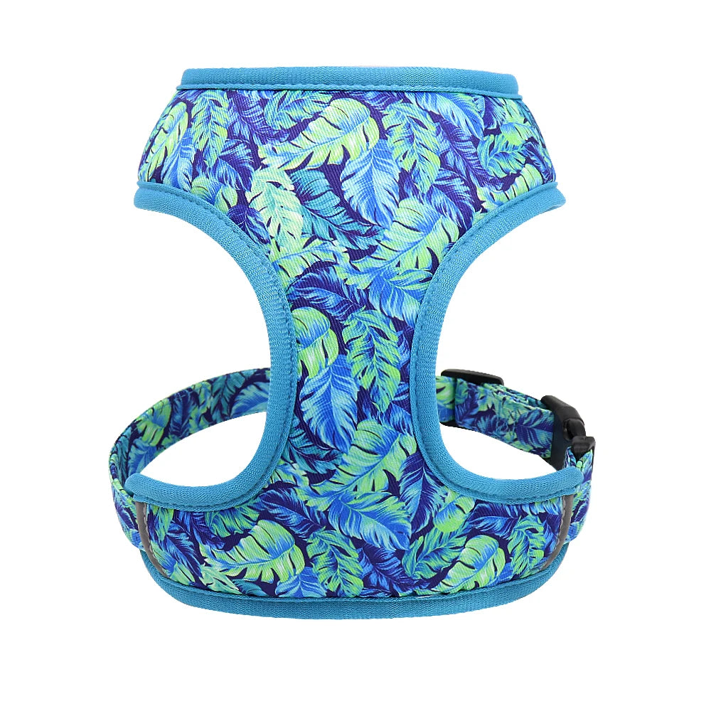 Breathable Floral Harness Set