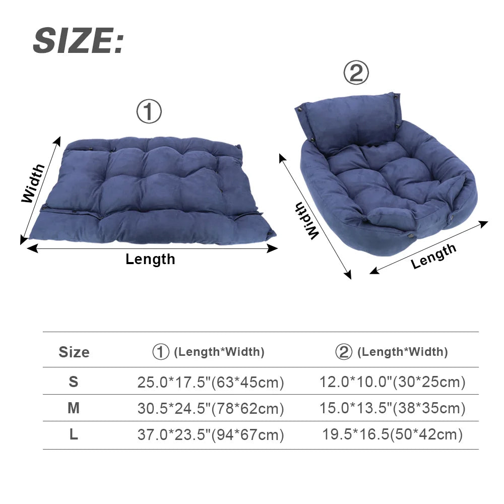 Three-in-One Warm Pet Bed