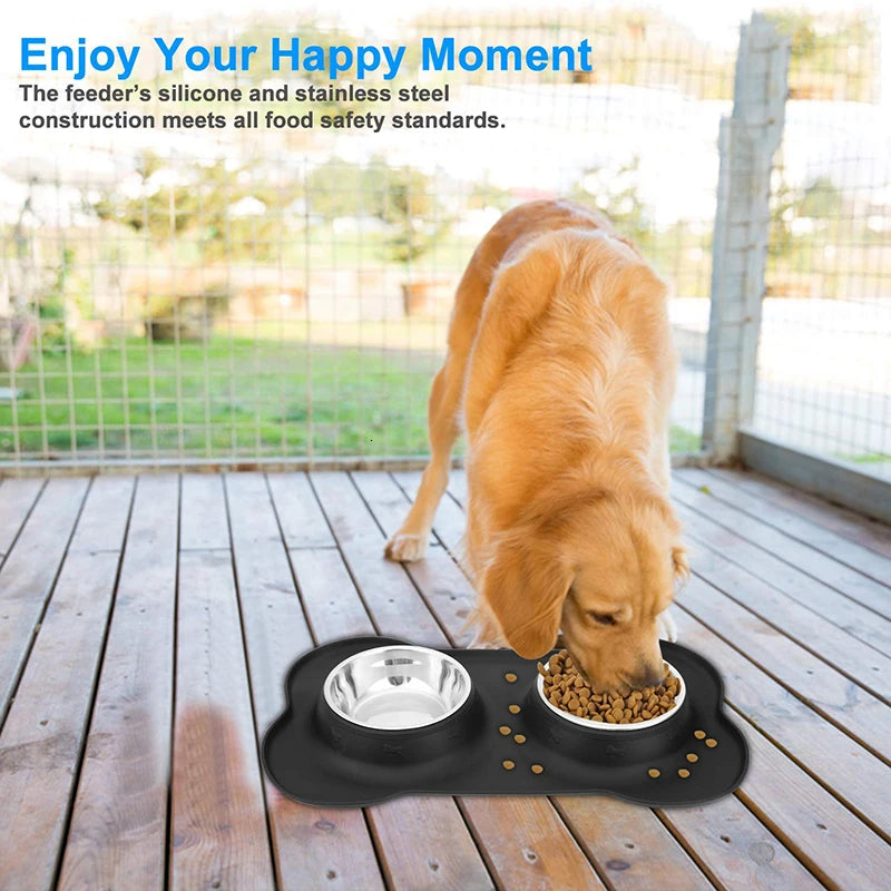 Non-Skid Double Dog Bowl