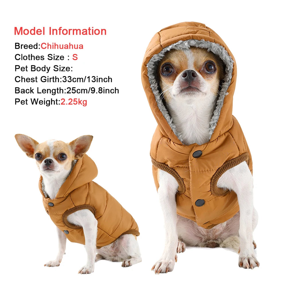 Windproof Fleece Pet Hoodie