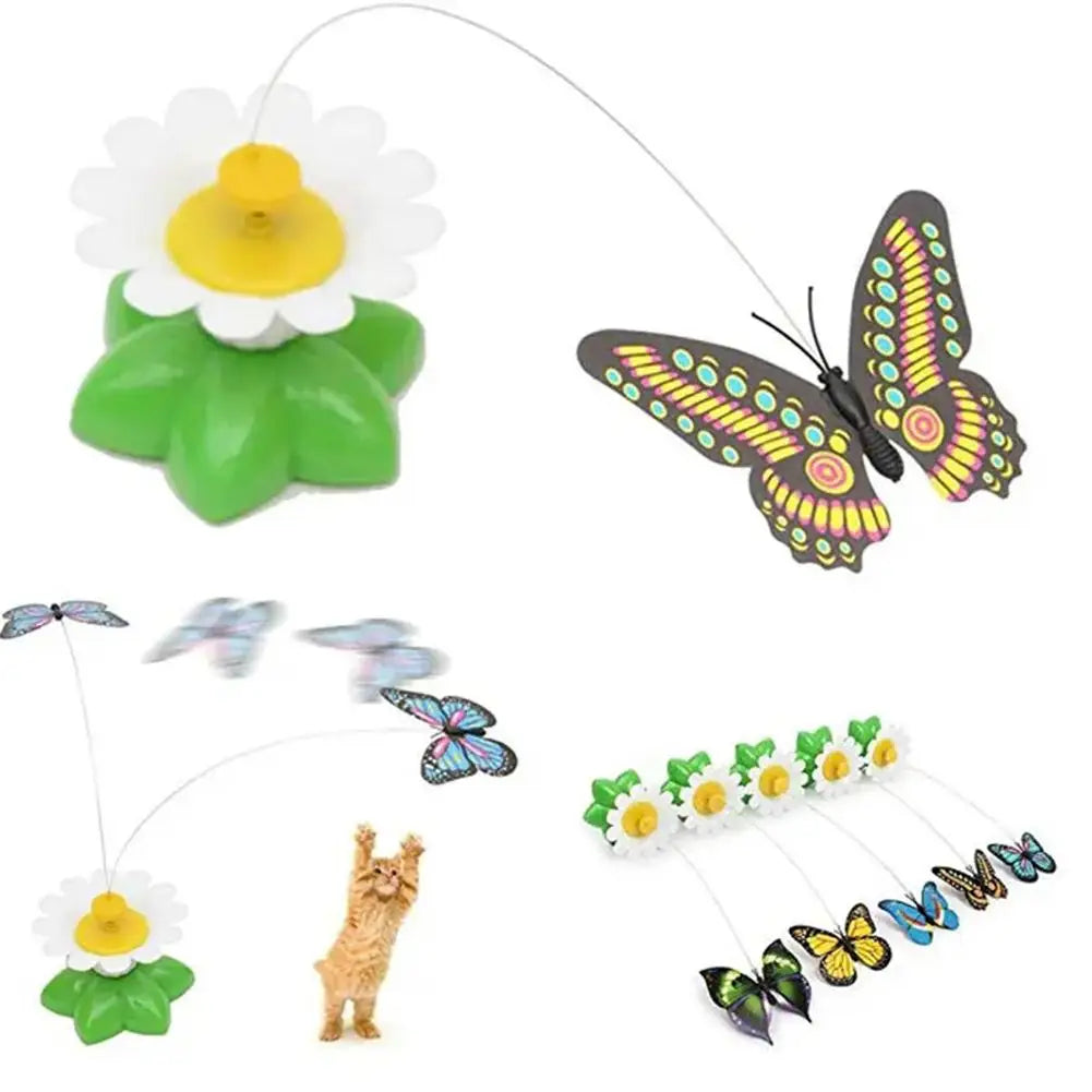 Rotating Butterfly Cat Toy