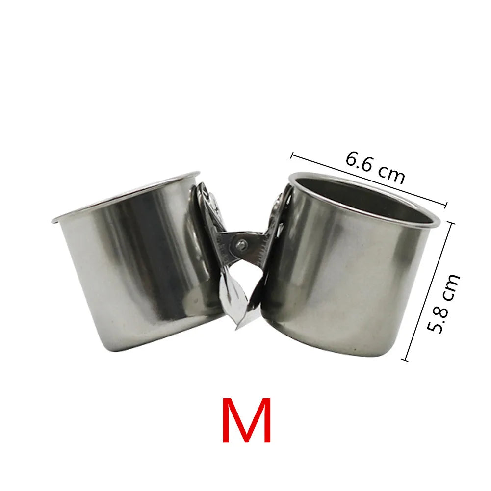 Stainless Steel Bird Feeding Cups