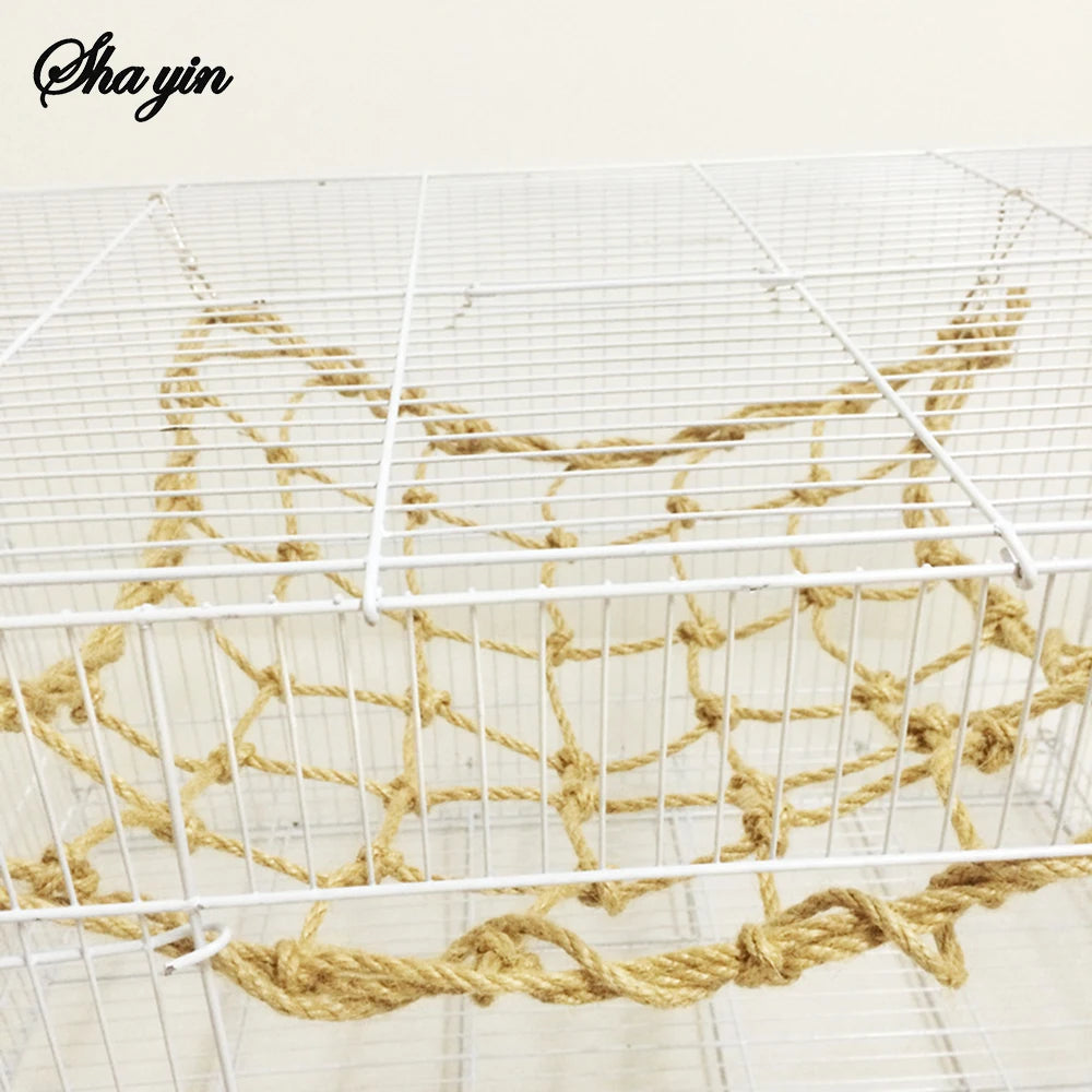 Linen Rope Bird Climbing Net