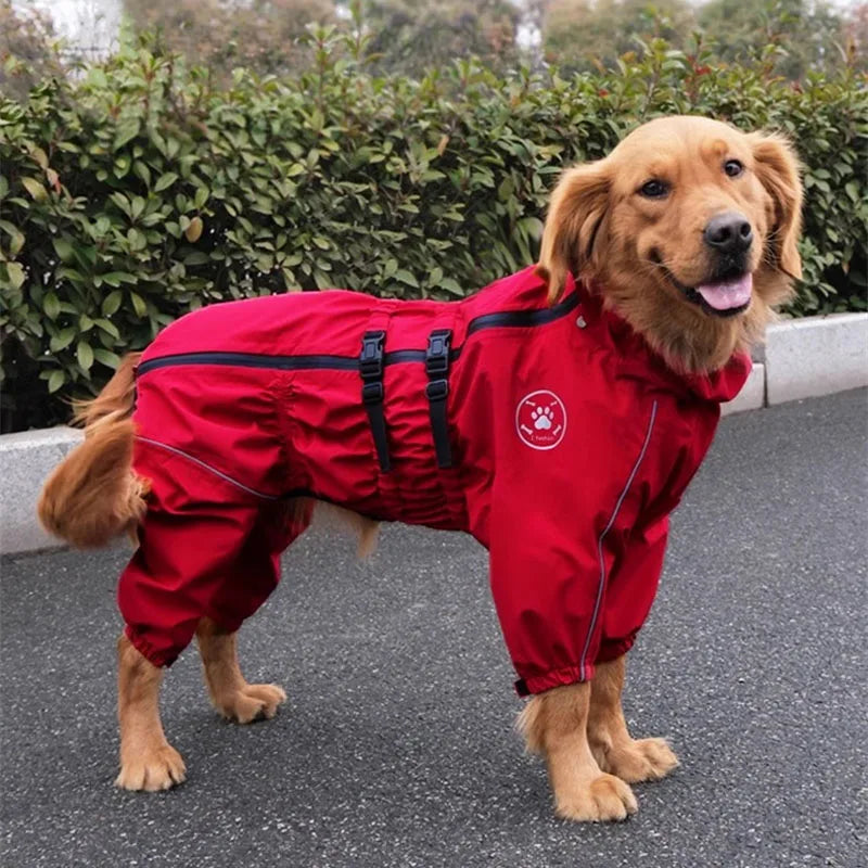 Reflective Waterproof Dog Raincoat