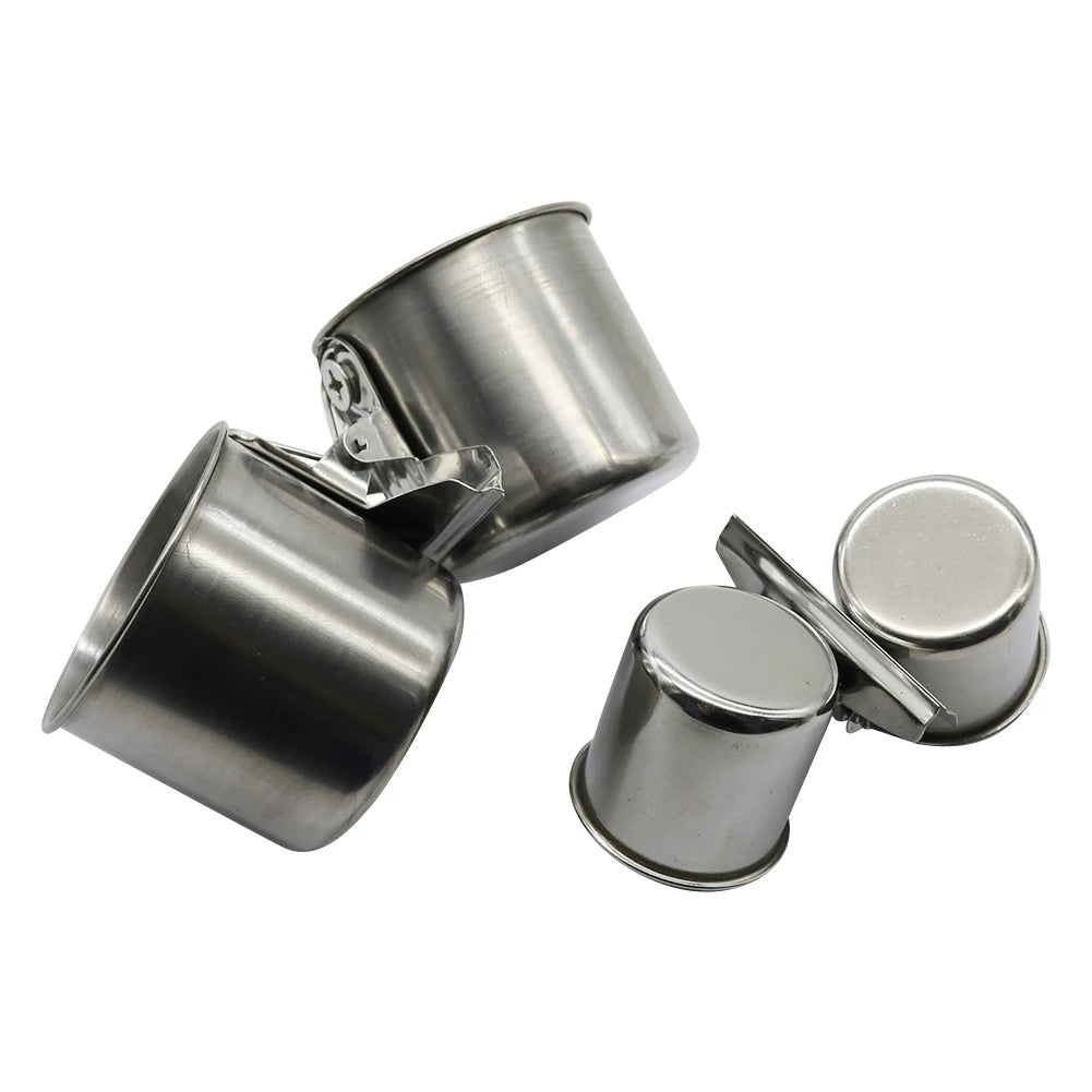 Stainless Steel Bird Feeding Cups