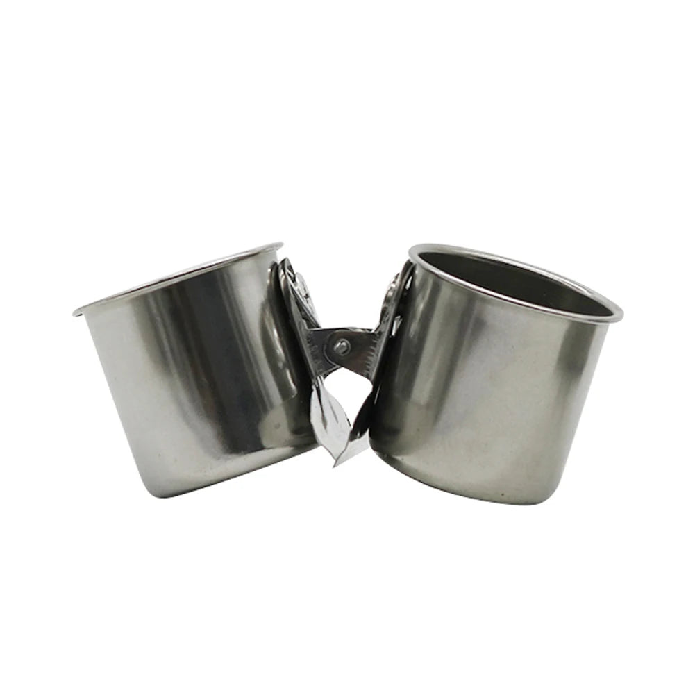 Stainless Steel Bird Feeding Cups