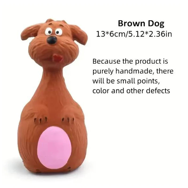 Squeaky Rubber Animal Chew