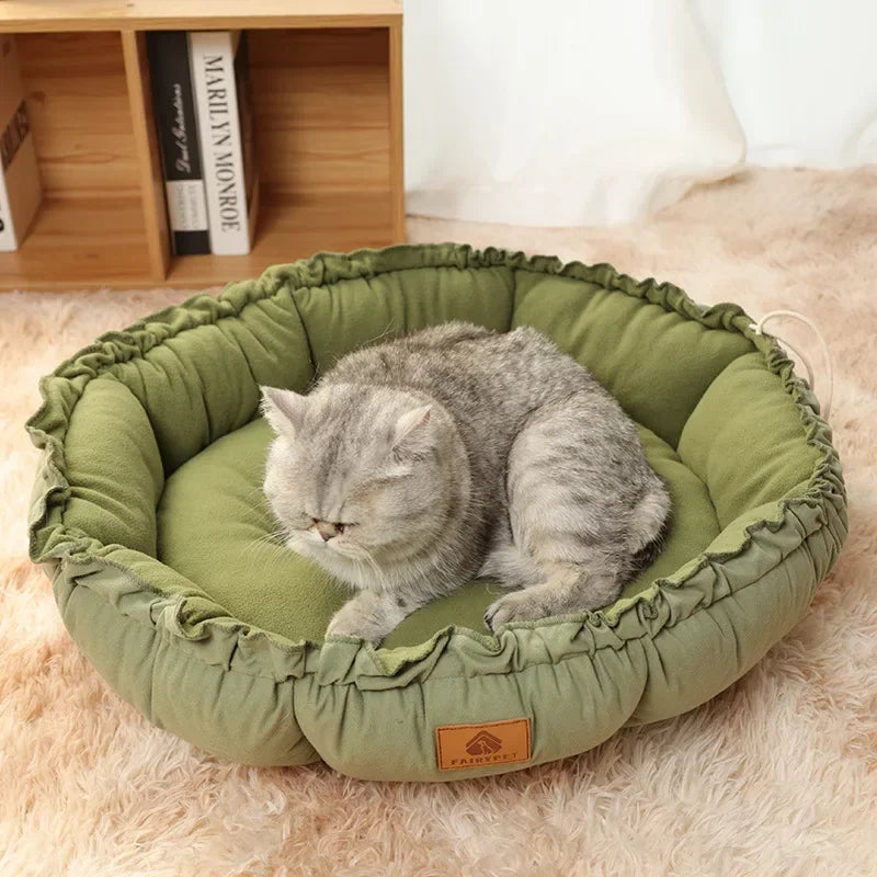 Round Cotton Pet Bed
