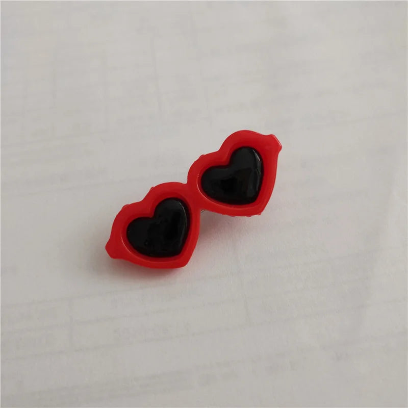 Heart Sunglasses Pet Hairpin