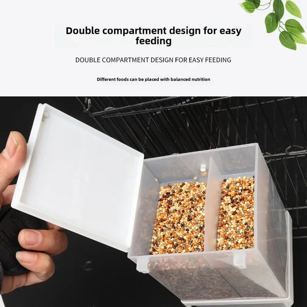 Anti-Splash Parakeet Feeder Box