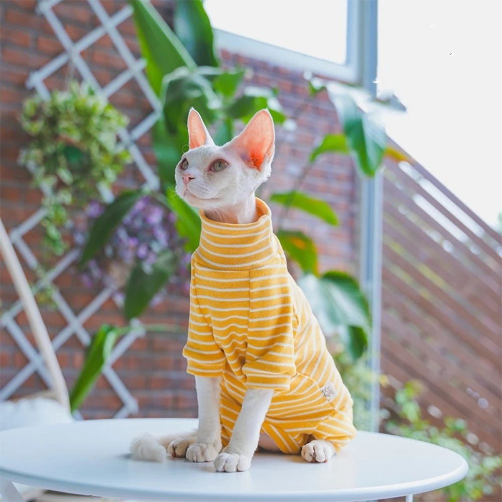 Striped Sphynx Cotton Jumpsuit