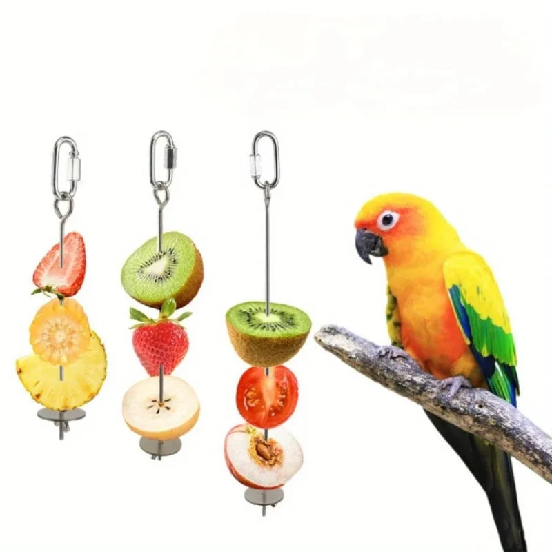 Stainless Steel Parrot Fruit Fork
