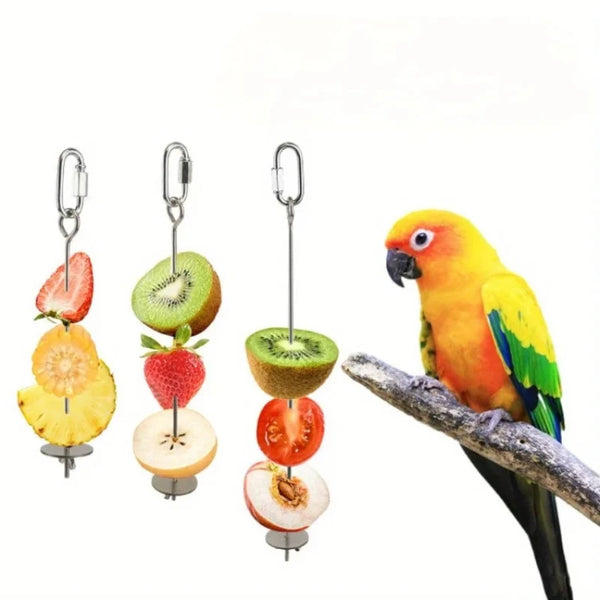 Stainless Steel Parrot Fruit Fork