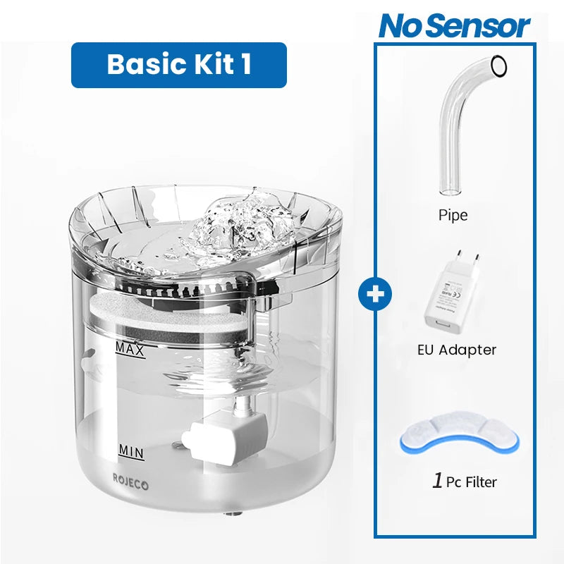 ROJECO Sensor Cat Water Fountain