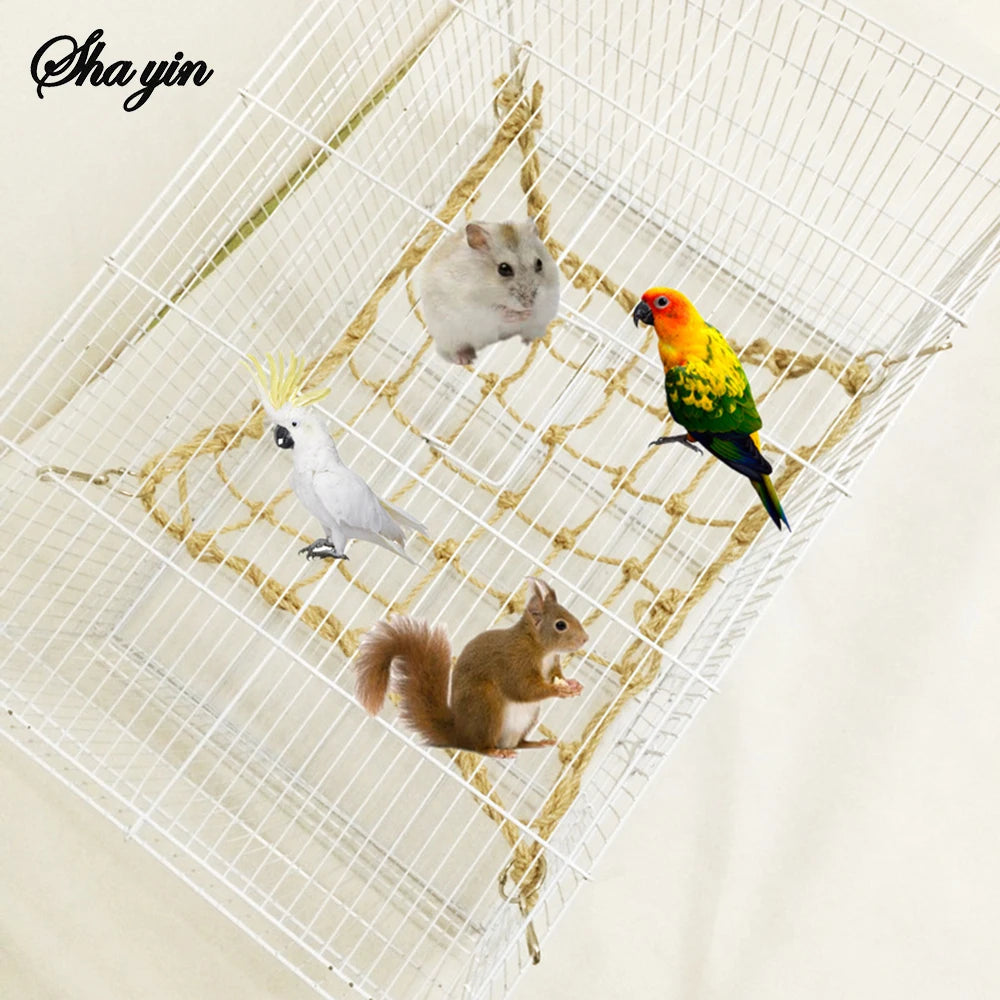 Linen Rope Bird Climbing Net