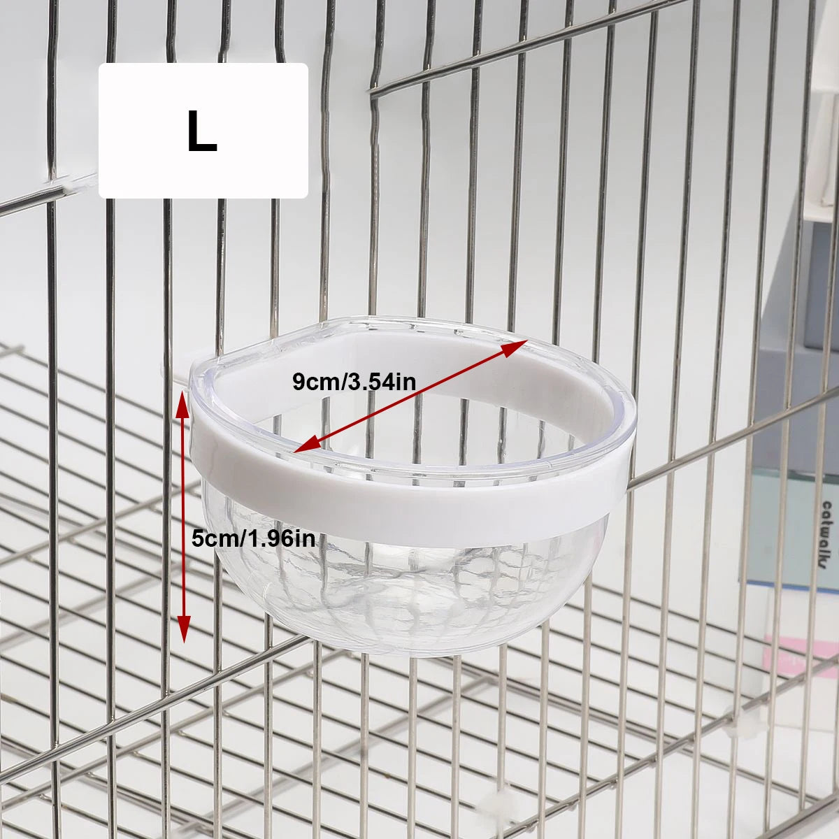 Transparent Bird Cage Feeder