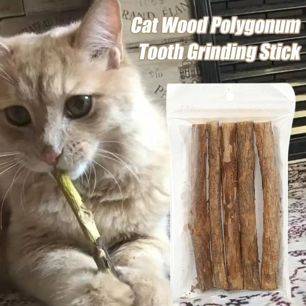 Natural Wood Catnip Chew Sticks