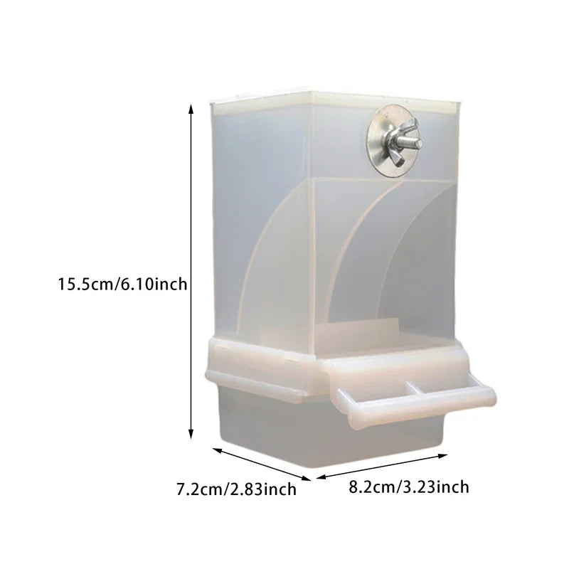 Anti-Splash Parakeet Feeder Box