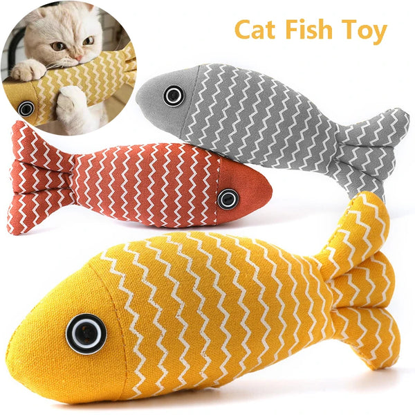 Interactive Fish Catnip Toy