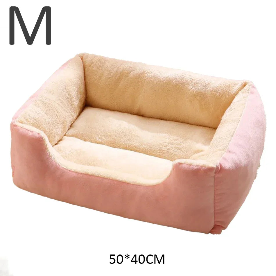 Breathable Plush Cat Bed