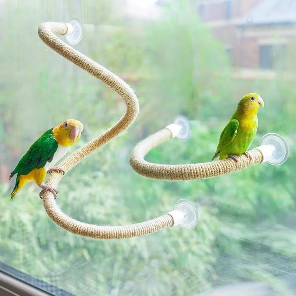 Bendable Linen Bird Perch