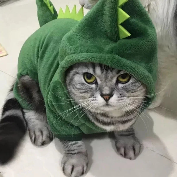 Dinosaur Fleece Pet Hoodie