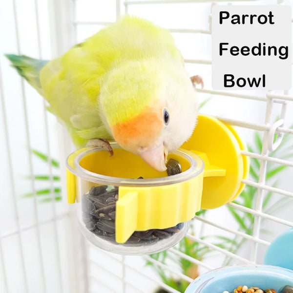 Detachable Parrot Feeding Bowl