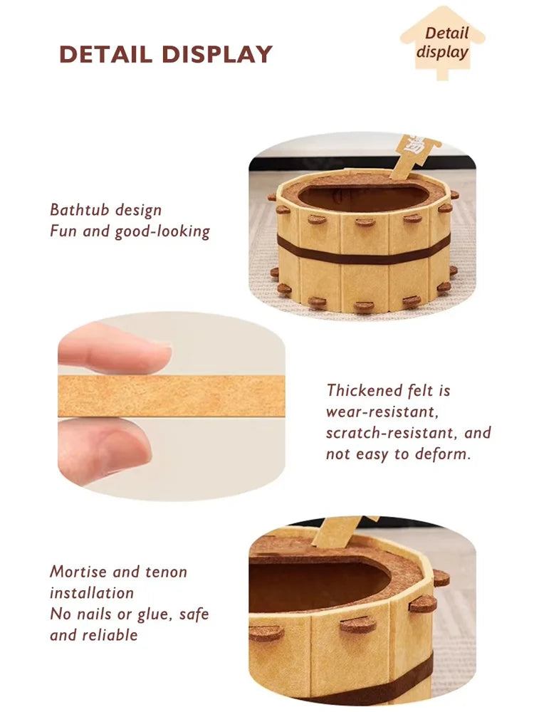 Breathable Felt Cat Nest