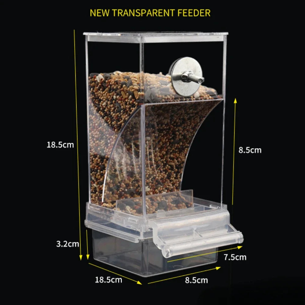 Anti-Splash Parakeet Feeder Box