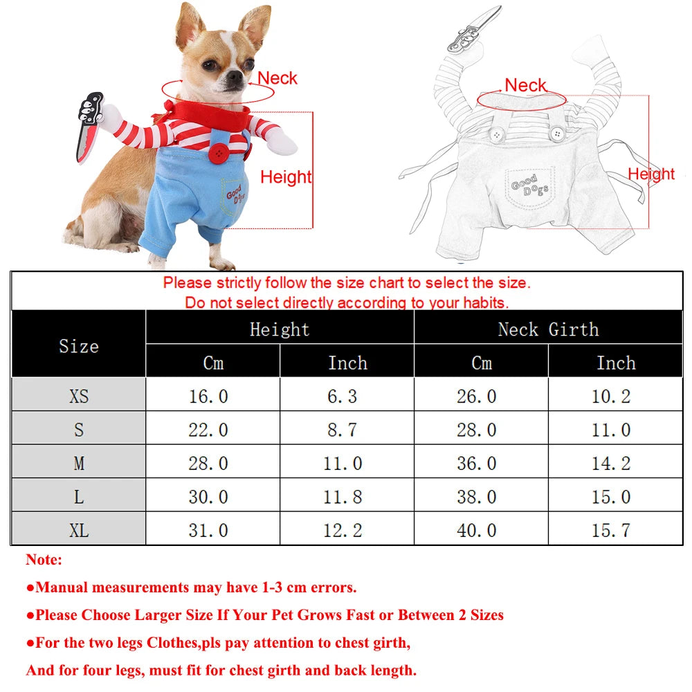 Striped Halloween Dog Costume