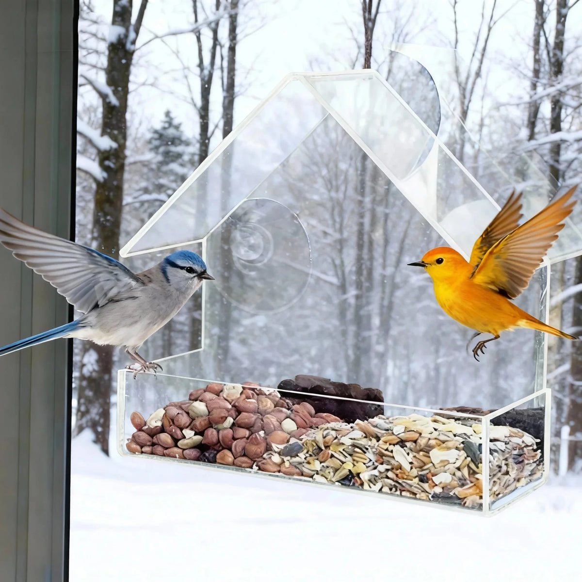 Clear Window Bird Feeder