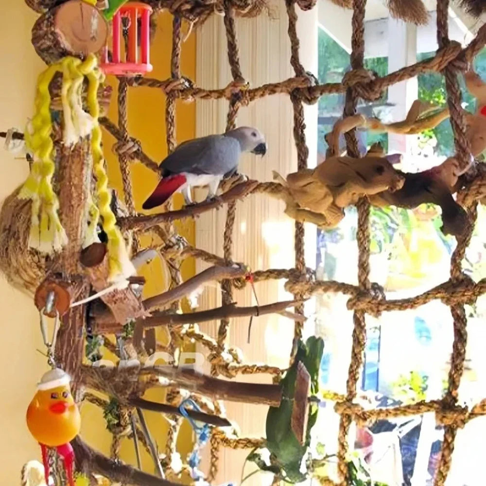 Linen Rope Bird Climbing Net