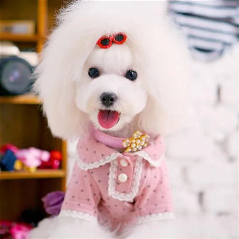 Heart Sunglasses Pet Hairpin