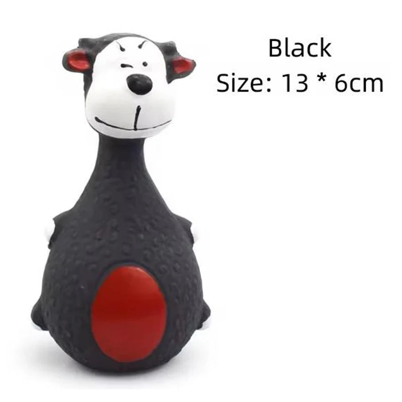 Squeaky Rubber Animal Chew