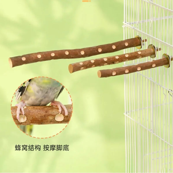Natural Wood Bird Perch